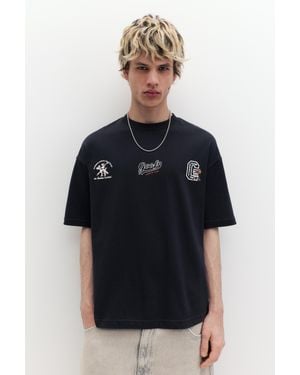 Pull&Bear Goofy T-Shirt - Blauw