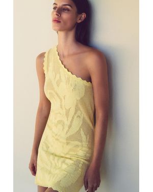 Pull&Bear Vestito Corto Crochet - Multicolore