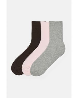 Pull&Bear Pack Ribgebreide Sokken - Wit