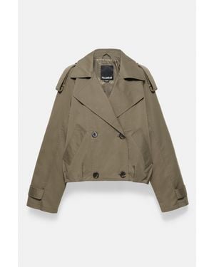 Pull&Bear Trench Court Ballon - Vert