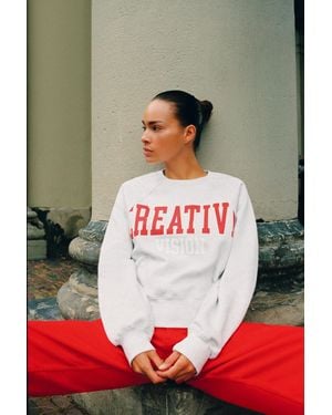 Pull&Bear Sweat Graphique Creative - Vert