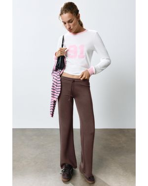 Pull&Bear Pantaloni A Campana - Marrone