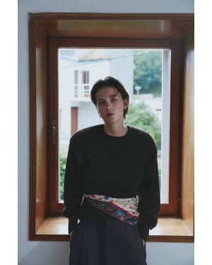 Pull&Bear Trui Met Schoudervullingen - Zwart