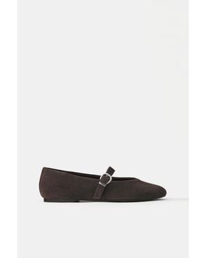 Pull&Bear Ballerines En Cuir - Blanc