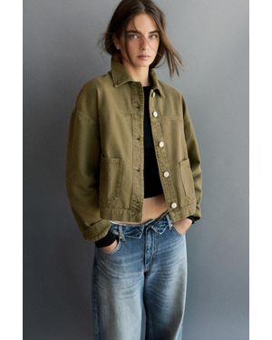 Pull&Bear Surchemise En Jean Boxy - Vert