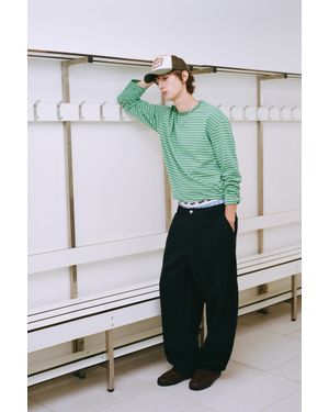 Pull&Bear T-Shirt Stwd À Rayures - Vert