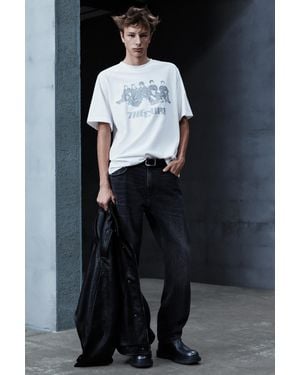 Pull&Bear T-Shirt The Cure Relaxed Fit - Noir