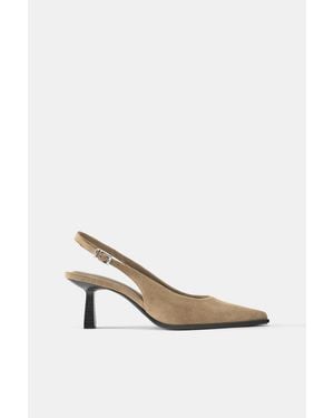 Pull&Bear Slingback Pumps - Wit