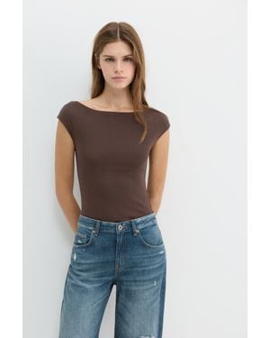 Pull&Bear Body Scollo A Barca - Blu