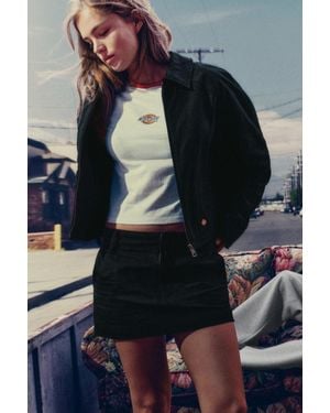 Pull&Bear Minijupe Noire Dickies - Bleu