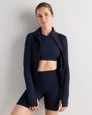 Quince Ultra-Form Contour Jacket, Nylon/Spandex - Blue