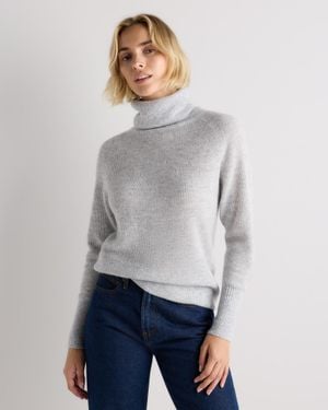 Quince Lightweight Baby Alpaca Turtleneck - Gray