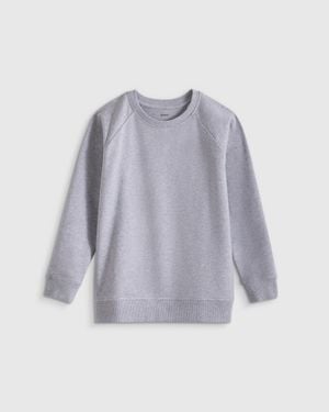 Quince French Terry Crew Neck Sweatshirt, Organic Cotton - Purple