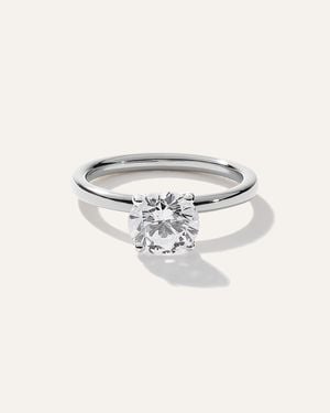 Quince Natural Diamond Round Comfort Fit Engagement Ring