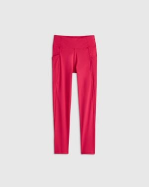 Quince Girls Ultra-Form Pocket Leggings, Nylon/Spandex - Pink