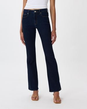 Quince Luna Stretch Flare Jeans, Organic Cotton - Blue