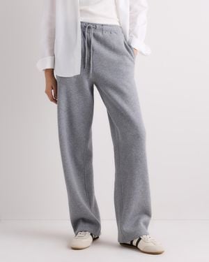 Quince Everyday Fleece Straight Leg Sweatpants, Organic Cotton - Gray