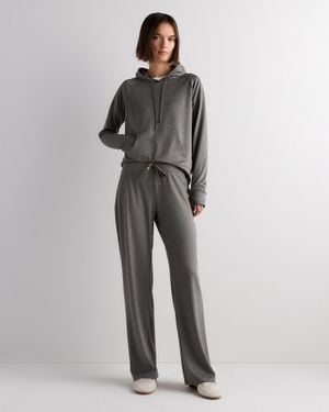 Quince Flowknit Pullover Hoodie, Recycled Polyester - Gray