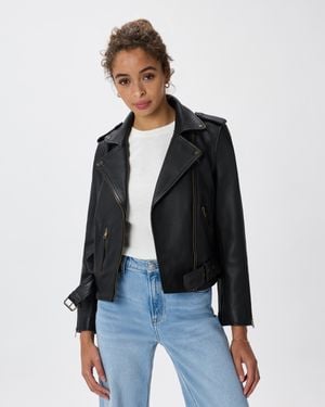 Quince Motorcycle Jacket, Leather - Blue