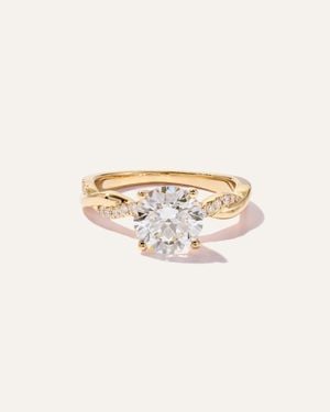 Quince Lab Grown Diamond Round Twisted Engagement Ring - Natural