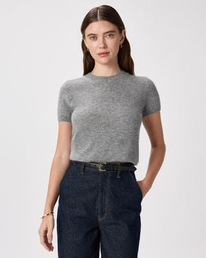 Quince Mongolian Cashmere Tee - Gray