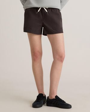 Quince Organic Stretch Ripstop Shorts, Cotton - Black