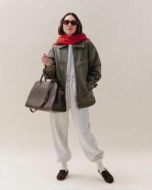 Quince Everyday Fleece Sweatpants, Organic Cotton - White