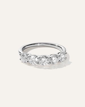 Quince Lab Grown Diamond Five Stone Band Rings - Natural