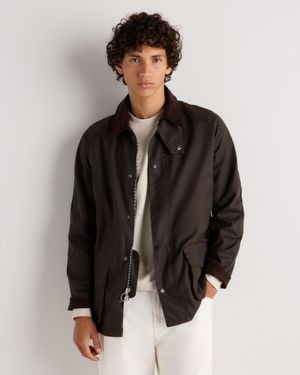 Quince Organic Waxed Cotton Barn Jacket, Organic Cotton - Black