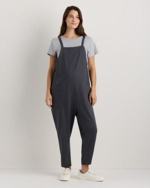 Quince Maternity Overalls, Organic Cotton - Blue