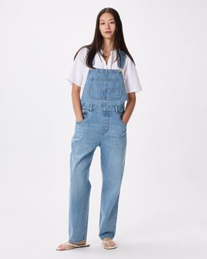 Quince 100% Organic Denim Overalls, Organic Cotton - Blue