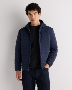 Quince Responsible Down Hooded Quilted Jacket, Nylon - Blue