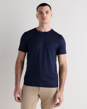 Quince Flowknit Air Performance Tee, Recycled Polyester - Blue