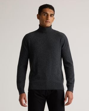 Quince Mongolian Cashmere Turtleneck Sweater - Black