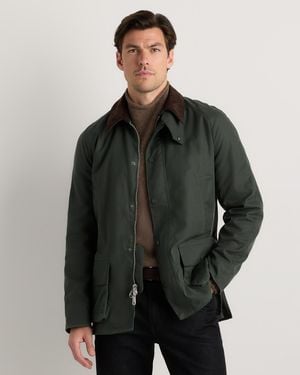 Quince Organic Waxed Cotton Barn Jacket, Organic Cotton - Black