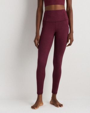 Quince Ultra-Soft High-Rise Pocket Legging, 100% Polyester - Red