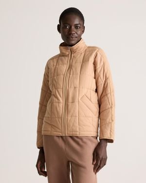 Quince Quilted Knit Jacket, Organic Cotton - Natural