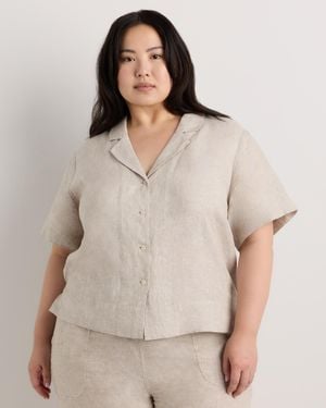 Quince 100% European Linen Short Sleeve Shirt - Natural