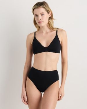 Quince High-Waisted Brief, Organic Cotton - Black