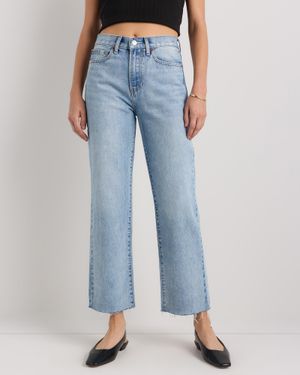 Quince Bella Rigid Straight Jeans, Cotton - Blue