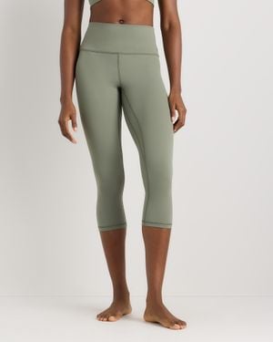 Quince Ultra-Form High-Rise Capri, Nylon/Spandex - Green