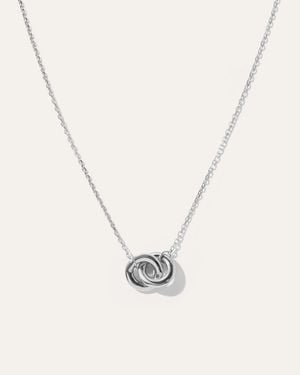 Quince 14K Interlock Necklace - White