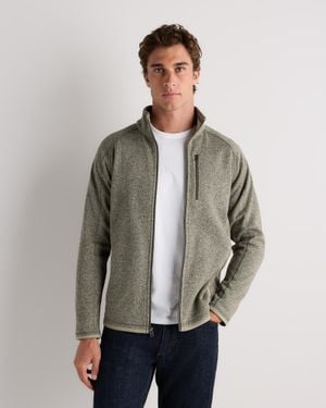 Quince Sweater-Knit Fleece Full-Zip Jacket, Recycled Polyester - Gray