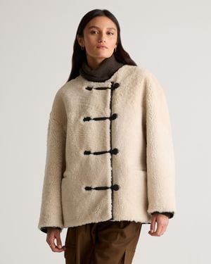 Quince 100% Shearling Duffle Jacket, Leather - Natural