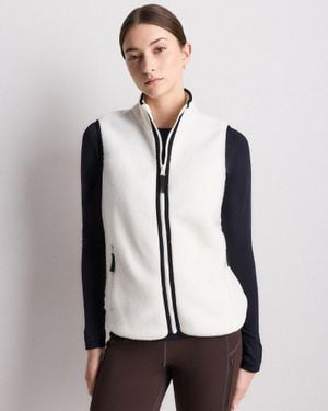 Quince Sherpa Full-Zip Vest, 100% Polyester - Multicolor