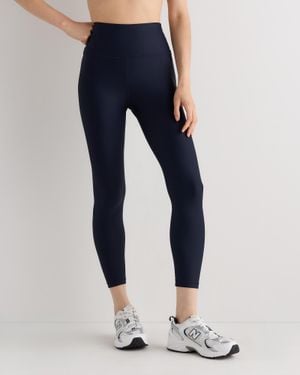 Quince Satin-Sculpt High-Waisted Legging, Polyester - Blue