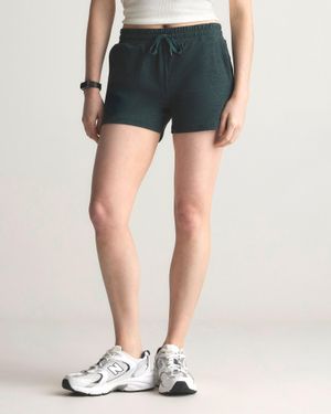 Quince Flowknit Mid-Rise Shorts, Recycled Polyester - Blue