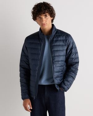 Quince Lightweight Down Packable Puffer Jacket, Recycled Polyester - Blue