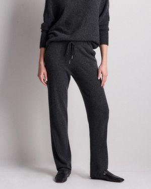 Quince Mongolian Cashmere Straight Leg Pants - Black