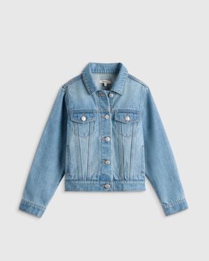 Quince Girls Denim Jacket, Organic Cotton - Blue